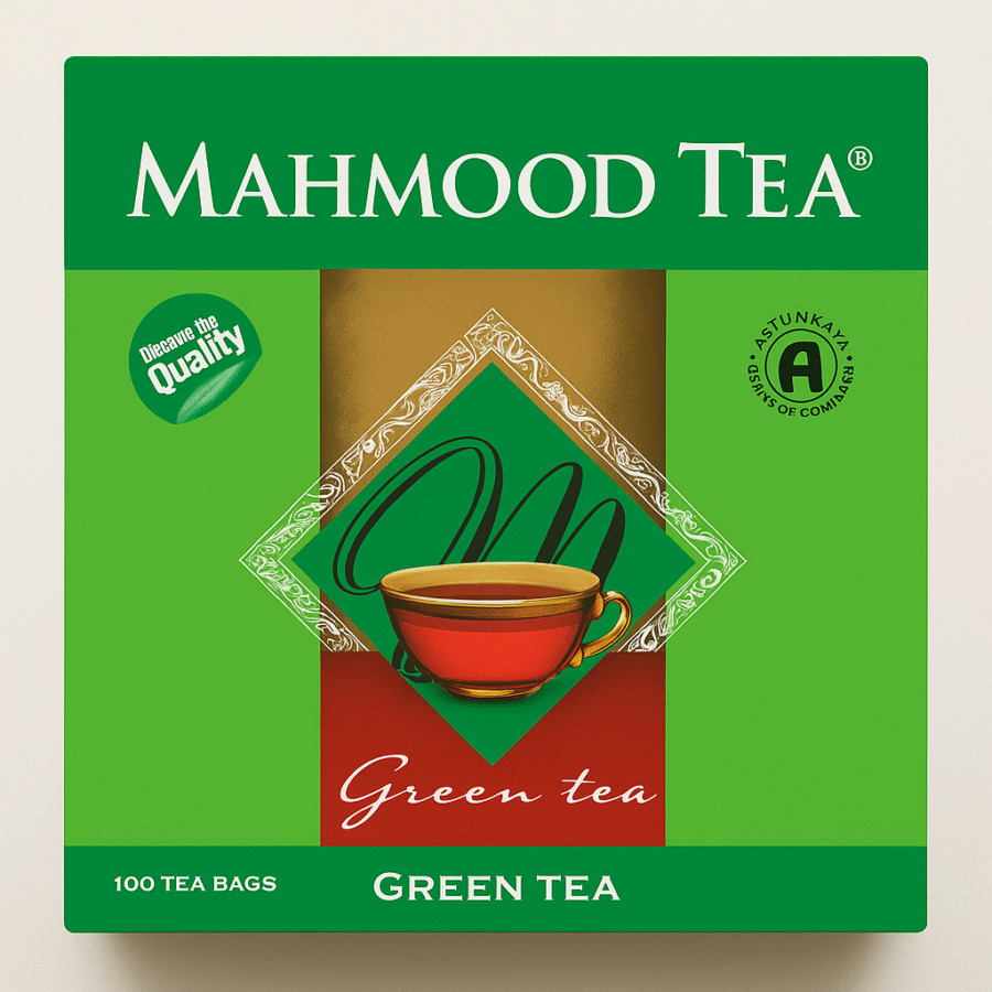 Mahmood Tea – Grönt Te (100 påsar) - Bild 1