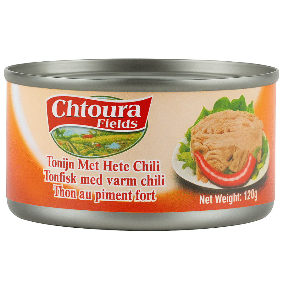 Chtoura Fields Tonfisk med Varm Chili – 160g - Bild 1