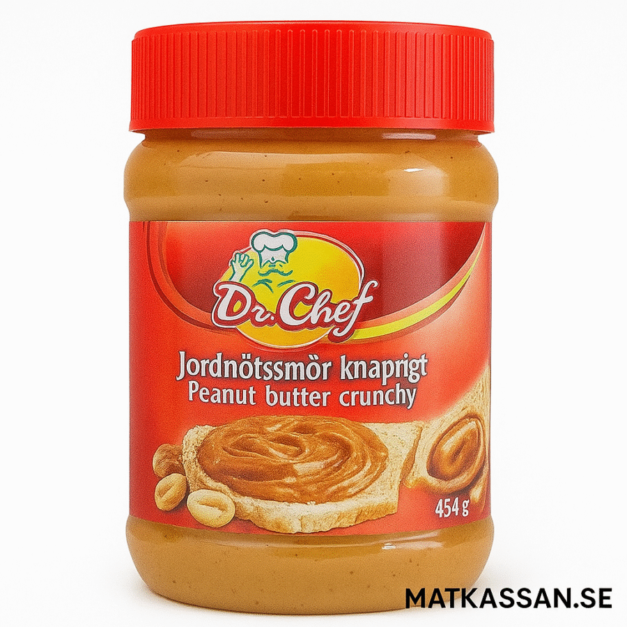 Dr. Chef Jordnötssmör Knaprigt – 454 g - Bild 1