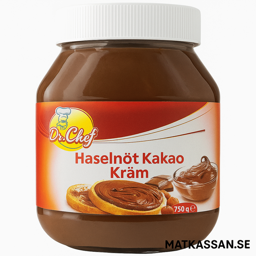 Dr. Chef Hasselnöts-Kakaokräm 750gr - Bild 1