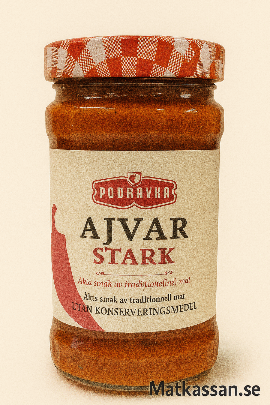 Ajvar Stark – Podravka 690gr - Bild 1