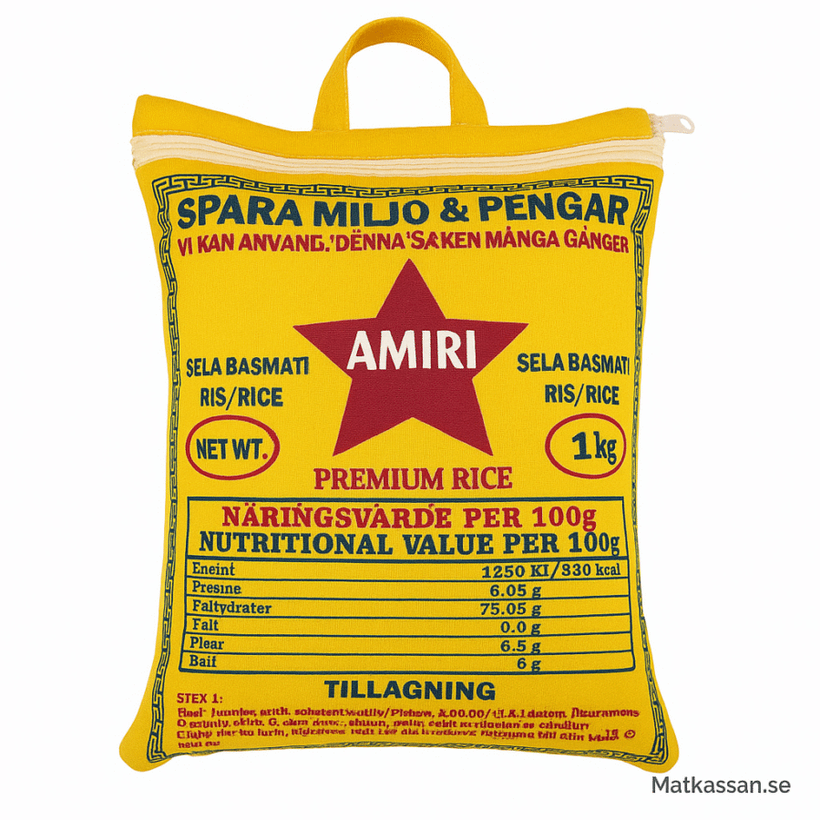 Amiri Premium Sela Basmati Ris 1 kg - Bild 1