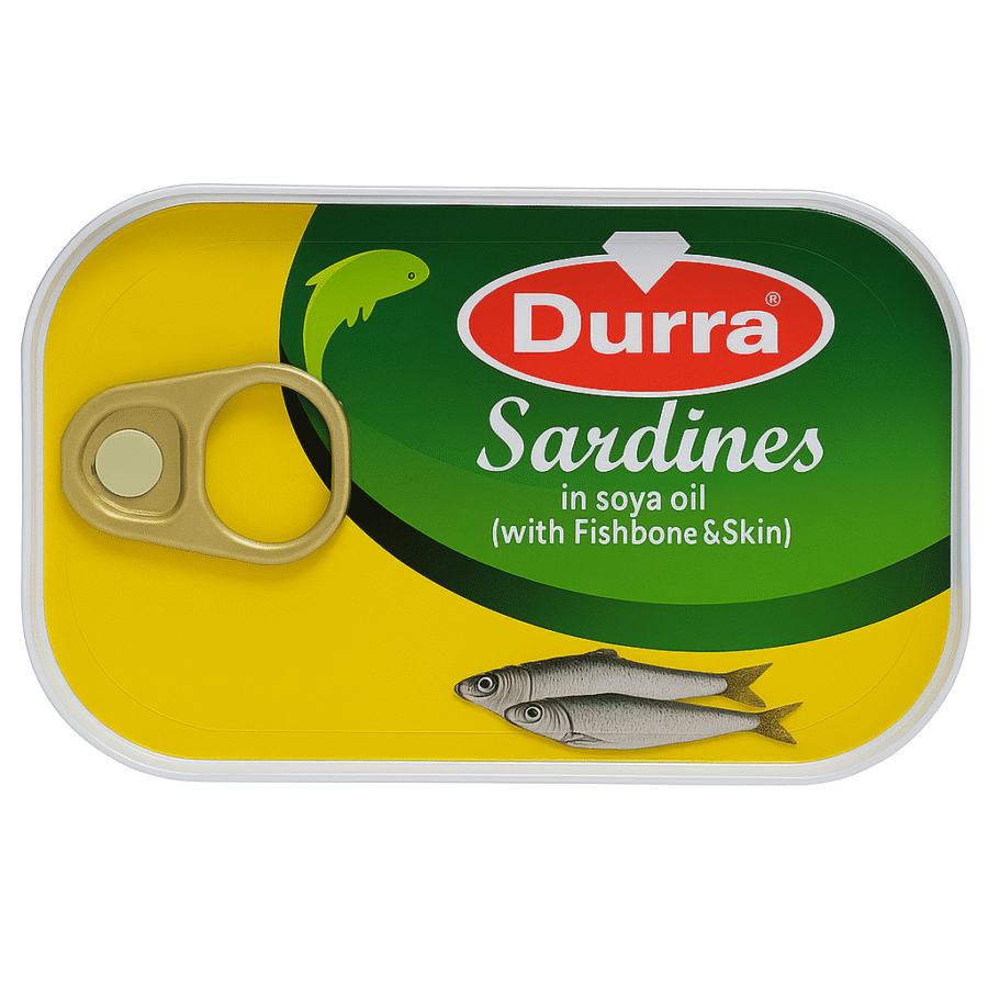 Durra Sardiner i Sojaolja – med ben och skinn - Bild 1