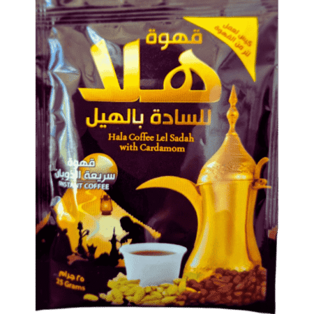 ☕ Hala Snabbkaffe med Kardemumma Arabisk kaffestil | 25 g portionspåse